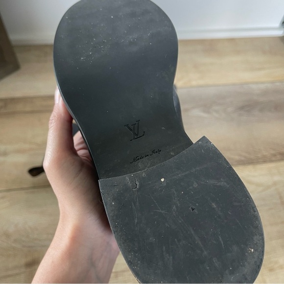 Louis Vuitton 38 1/2 M Combat Leather Boots with dust bag - Picture 8 of 12